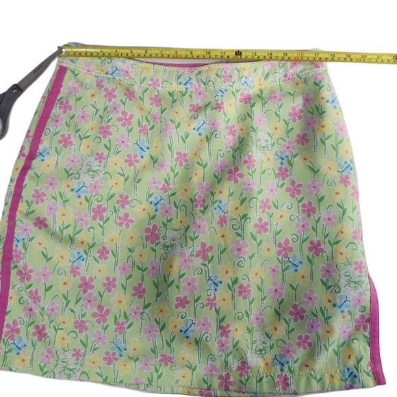 NWOT Lilly Pulitzer Women's 14 Skort Green & Pink - Picture 5 of 15